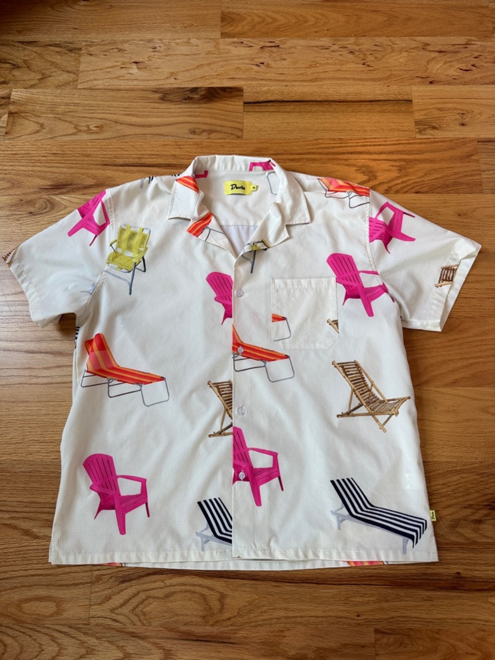 Duvin Design stretch button up shirt size XL